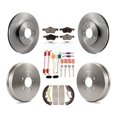 thumbnail image 1 of Transit Auto Front Rear Disc Brake Rotors Ceramic Pads and Drum Kit (7Pc) for Car Ford Escape Mercury Mariner K8T-102393, 1 of 11