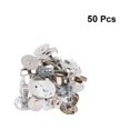 thumbnail image 2 of NUOLUX 20pcs 14mm Magnetic Snap Button Clasps Metal Clap Buttons for Handbag Purses Bags Clothes Making (Silver), 2 of 5