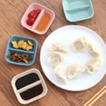 thumbnail image 5 of Happy Date Dual Dipping Bowls Dual Sauce Bowls Divided Sauce Dishes Wasabi Sushi Dipping Plates Appetizer Serving Tray for Restaurant Kitchen, Soy Sauce, Ketchup, BBQ Sauce, 5 of 9