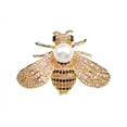 thumbnail image 2 of SmartBy Animal Brooch Sparkling Rhinestones Faux Pearl Bee Design Clothes Pin Anti-oxidation Jewelry Clothing Accessories, 2 of 7