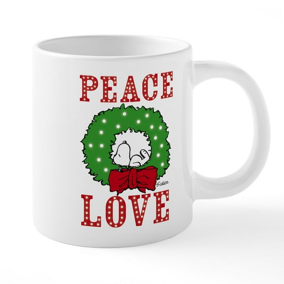 CafePress - Peanuts Tis The Season - 20 Oz White Ceramic Mega Mug
