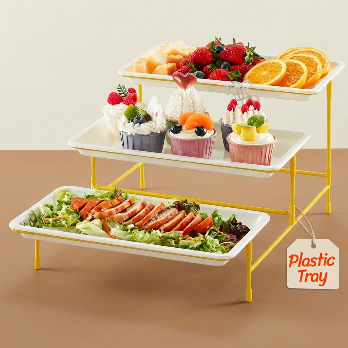 ImpiriLux Ice Chilled Party Platter - Large Removable Tray with