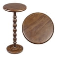 thumbnail image 3 of JONATHAN Y Augustus 24.5" Cottage Classic Spindle Wood Pedestal Round Drink Table and Decorative End Table, Dark Brown, END3007B, 3 of 5