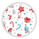 thumbnail image 1 of Faldas para árbol de Navidad de 48 pulgadas con texto "Merry Christmas", tapete para árbol de Navidad para vacaciones de invierno, falda para árbol de Navidad para decoraciones navideñas rústicas, 1 of 1