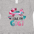 thumbnail image 4 of Inktastic I Love My Gigi Pink and Blue Fox with Hearts Girls Toddler Dress, 4 of 5