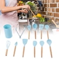 thumbnail image 4 of Kitchenware, Harmless Heat Resistance Silicone Wooden Handle Cooking Utensils  for Household, 4 of 7