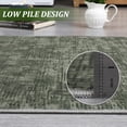 thumbnail image 4 of 8x10 Washable Modern Abstract Area Rug for Living Room Non-Slip Stain Resistant Large Bedroom Rug Solid Contemporary Accent Throw Floor Carpet,Green, 4 of 8