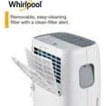 thumbnail image 5 of Whirlpool 40 Pt. 3,000 Sq. ft. Dehumidifier in White - Built-In Pump, Automatic Shut-off, 5 of 7