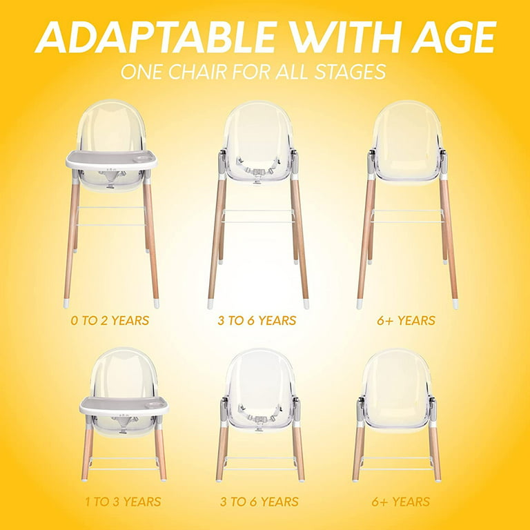 Children of Design 6-in-1 Deluxe High Chair for Babies and