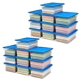 thumbnail image 1 of Homz Snaplock 6 Qt Stackable Plastic Storage Container & Lid (20 Pack), 1 of 12