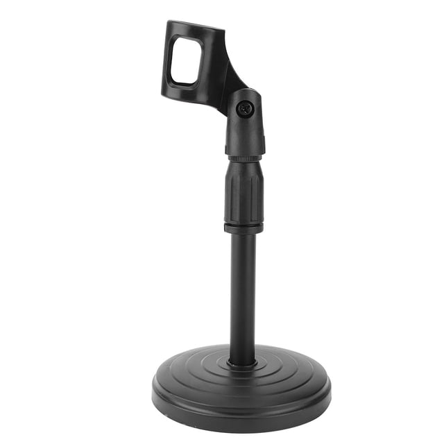Soporte de micrófono de disco, soporte de micrófono ajustable corto de escritorio ajustable desmontable soporte de micrófono corto diseño exquisito