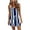 Dark blue 237, variant on Henpk Summer Dresses for Women Striped T Shirt Dress Casual Midi Dress Short Sleeve Sundress with Pockets Casual V-Neck Sleeveless Bandage Stripe Printing Loose Vest Sling Dress Blue M
