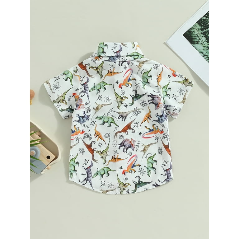 boys dinosaur dress shirt