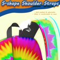 thumbnail image 4 of Pink and Green Tie Dye Pattern 17" Waterproof Oxford School Backpacks for Teens, S-Shape Padded Straps, for School, Travel, Hiking, Camping, 4 of 4