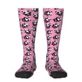 thumbnail image 2 of Lsque Cute Panda Printed Crew Socks Men's Women's LightWeight Thin Casual Calf Socks ,Knee High Socks,Cotton Socks, 2 of 9