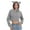 Dark Gray, variant on Women's Cat Ears Hoodies Cropped Hooded Sweatshirt Casual Plus Fleece Solid Long Sleeves Pullover Top Personality Sweatshirts Drawstring Hooded Cute Outfit