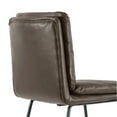 thumbnail image 3 of Glamour Home Aulani 30" Faux Leather Bar Stool with Cushions in Brown (Set of 2), 3 of 5