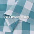 thumbnail image 7 of Kitchen Short Curtain, Buffalo Plaid Thick Yarn Dyed Gingham Half Curtain Valance, 7 of 7