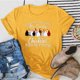 thumbnail image 2 of Gibobby Camiseta de manga corta para mujer Mujeres Casual Impresión Mangas Cuello Redondo Camiseta Suelta Blusa Tops(Amarillo,CH), 2 of 4