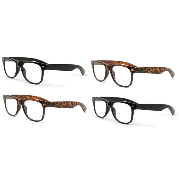 Vision World 4 Pairs Deluxe Reading Glasses Comfortable Stylish