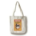 thumbnail image 1 of Viszla - Warning - Lantern Press Artwork (100% Cotton Tote Bag - Reusable), 1 of 3