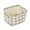 White, variant on YOLOKE Cotton Linen Storage Baskets, Stylish Storage Basket Cotton and Linen Fabric Mini Storage Cubes Nursery Storage Baskets with Handles for Shelves & Desks(Yellow)
