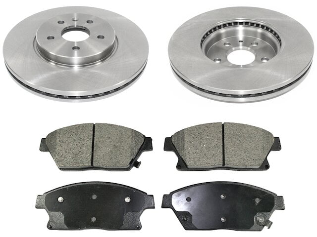 For 2015 2016 Chevy Trax Front Drilled Slotted Brake Rotors & Ceramic Pads