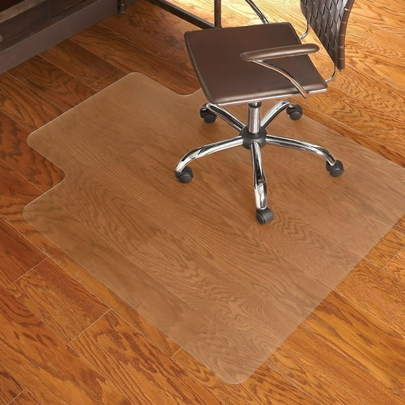 ES Robbins Chair Mat for Hard Floors - Light Use, 45" x 53" with Lip, Clear