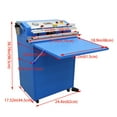 thumbnail image 2 of Outside Pumping Vacuum Sealer Commercial Packaging Sealing Machine for Food Meat Vegetable 110V 23.6inch Sealing Length Blue, 2 of 7