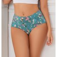 thumbnail image 5 of LIQQY Women's Cotton Briefs High Waist Breathable Underwear Full Coverage Panties 4-Pack (L, Assorted), 5 of 6