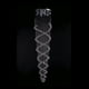 thumbnail image 2 of Candil de Cristal Cortado Gamalux Williams Krystal Doble Espiral de 9 Luces, 2 of 5