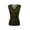 Olive Green, variant on Womens Ruched Cowl Neck Tank Tops Sleeveless Stretch Blouse with Side Shirring