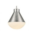 thumbnail image 4 of Ludlow 1-Light Brushed Nickel Hanging Kitchen Pendant Light with Opal Glass Shade, 4 of 7