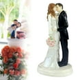 thumbnail image 5 of Resion Bride Groom Couple Wedding Cake Topper, by SM SunniMix, 5 of 6