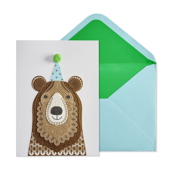 NIQUEA.D, Bear with Hat Birthday Card