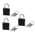 thumbnail image 2 of Unique Bargains 3Pcs Home Door Cabinet Box Locking Small  Padlock with Key 25mm Width Metal, 2 of 4