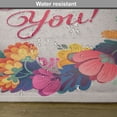 thumbnail image 6 of Ambesonne Flower Place Mats Set of 4, Thank You Words Ceramic, Standard Size, Multicolor, 6 of 6
