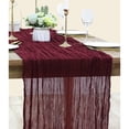 thumbnail image 4 of Ksopiavobs Cheesecloth Table Runner 10ft Gauze Boho Rustic Burgundy Cheese Cloth Table Runner for Wedding Bridal Shower Fall Thanksgiving Christmas Decoration, 4 of 5