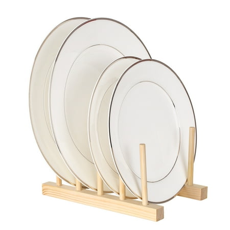 Multi Purpose Wooden Dish Rack Dishes Drying Drainer Storage Stand