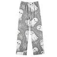 thumbnail image 4 of Enjoytime Women's Pajama Sets Halloween Cute Ghost Printed Long Sleeve Button Down Shirts Pants Sleepwear Casual Loose Comfy Loungewear, 4 of 5