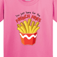 thumbnail image 4 of Inktastic I'm Just Here for the French Fries Youth T-Shirt, 4 of 5