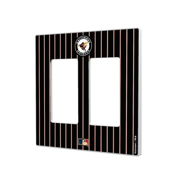 Baltimore Orioles 1966-1969 Cooperstown Pinstripe Double Rocker Light Switch Plate