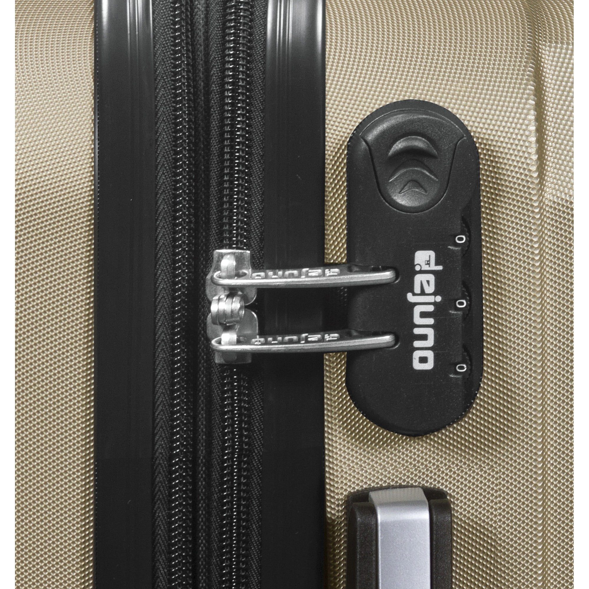 Dejuno Camden Hardside 3-Piece Expandable Spinner Luggage Set - Champagne (20", 24" and 28")