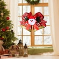 thumbnail image 4 of JeashCHAT Christmas Plastic Bow Bell Ornaments, Christmas Tree Xmas Wreath Hanging Decoration, Bow Bell Shape Pendant with Mini Ribbon Bow and Cute Santa Claus, 8.27" x 7.68", 4 of 6