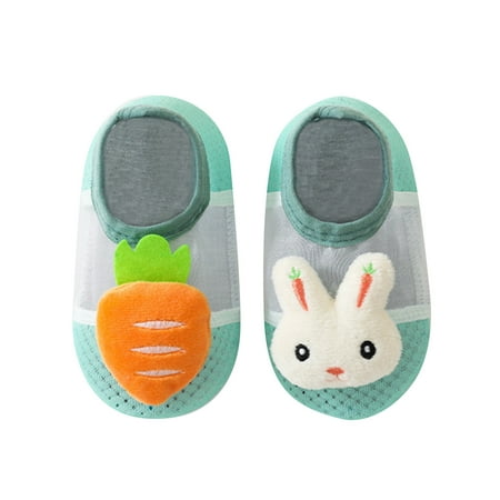 

JDEFEG Toddler Size 7 Shoes Boys Boys and Girls Indoor Floor Socks Quick Drying Toddler Shoes Early Education Breathable Cartoon Floor Socks Baby Shoes Size 8 Green L