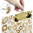 thumbnail image 3 of FMSHPON Leopard Print Cute Clipboard Hardboard Wood Nursing Clip Board and Pull for Standard A4 Letter 13x9 inches, 3 of 4