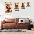 thumbnail image 5 of Merry Christmas Santa English Springer Spaniel Scarf Twinkling Lights Xmas Holiday Vertical Matte Canvas Poster Springers Dog Lover Gifts Wall Art Home Decor - 00022, 5 of 5