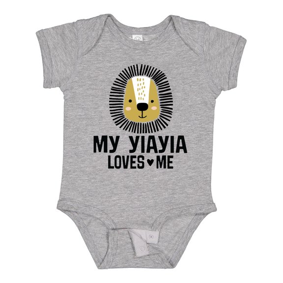 Inktastic My Yiayia Loves Me Grandkids Boys Baby Bodysuit
