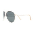 thumbnail image 3 of Mens Tempered Glass Lens Iconic Tear Drop Officer Sunglasses Gold Beige Black, 3 of 4