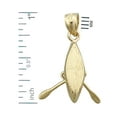 thumbnail image 2 of 14K Gold 3-D Canoe Charm, 2 of 5